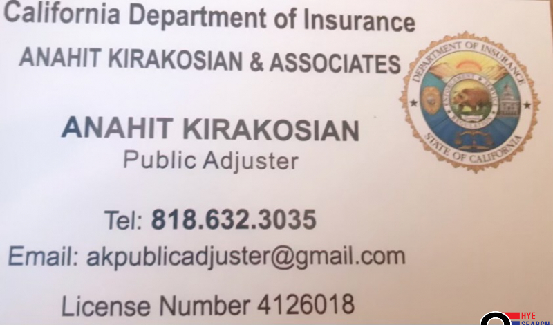 Public Adjuster Anahit Kirakosyan & Associates