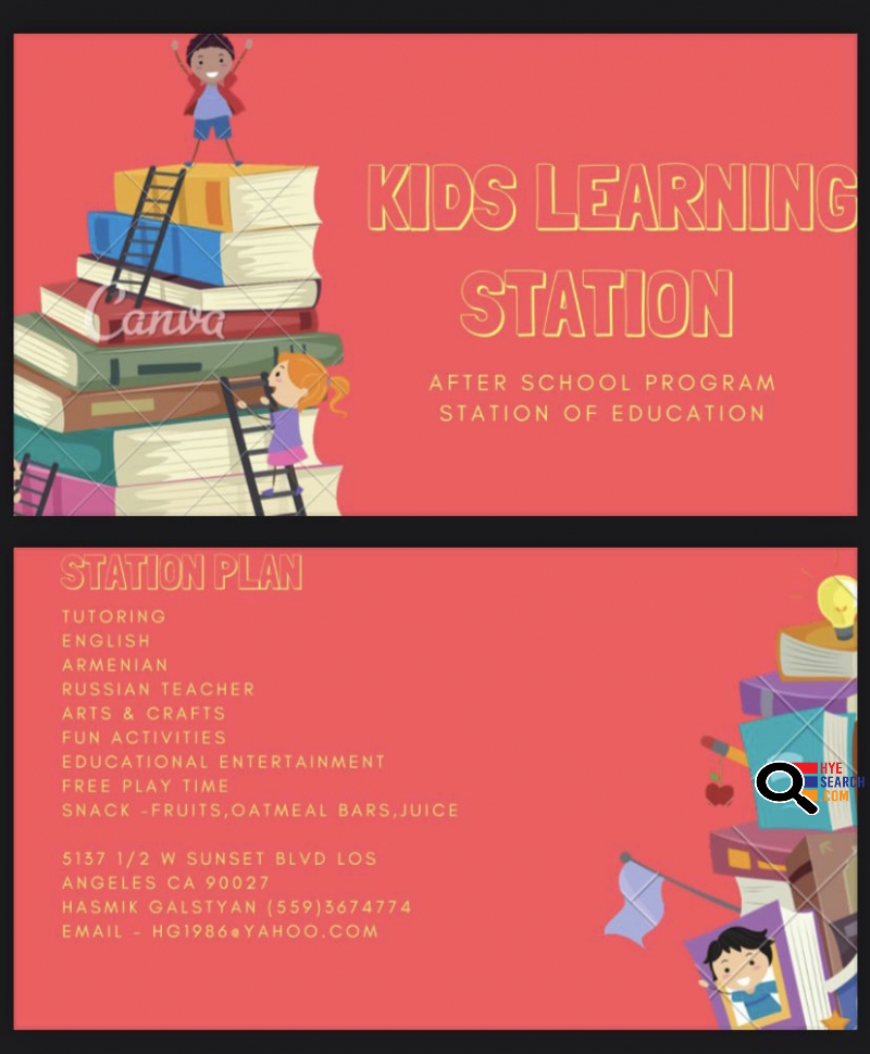 Kids Learning Station After School Program in Hollywood, CA