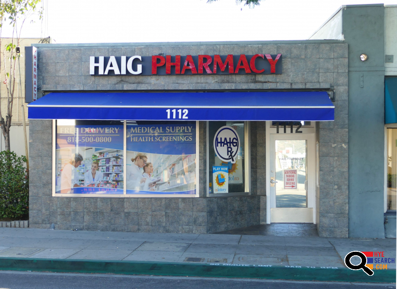 Haig Pharmacy in Glendale, CA