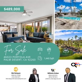 2 Bedroom 2 Bath Vacation Rental for Sale in Palm Desert, CA