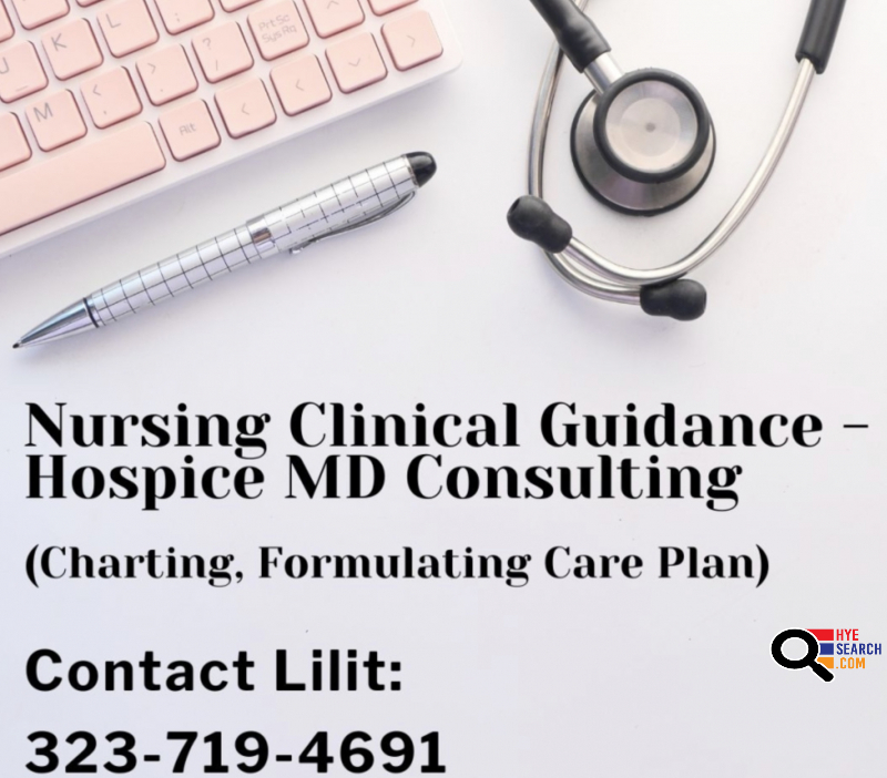 Nursing Clinical Guidance Hospice MD Consulting (Charting, Formulating Care Plan)