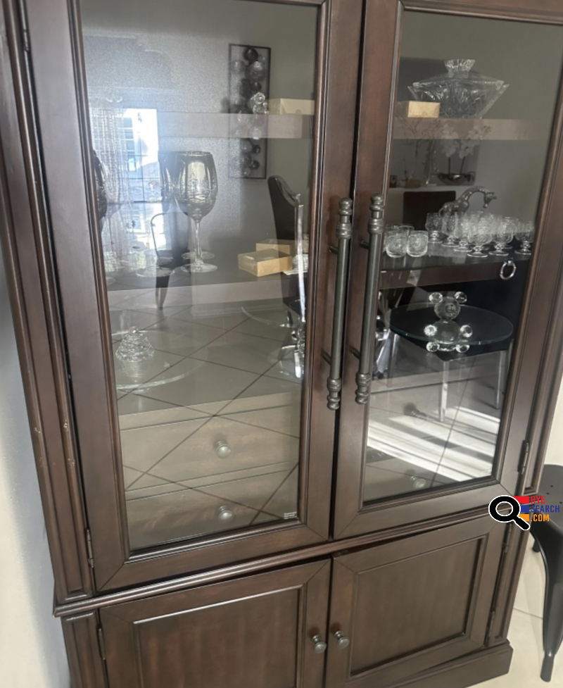 Wooden Cabinet to Glass Doors for sale in Reseda, CA