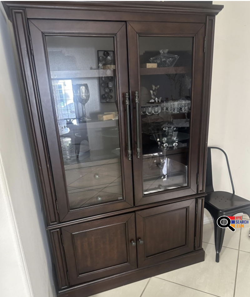 Wooden Cabinet to Glass Doors for sale in Reseda, CA