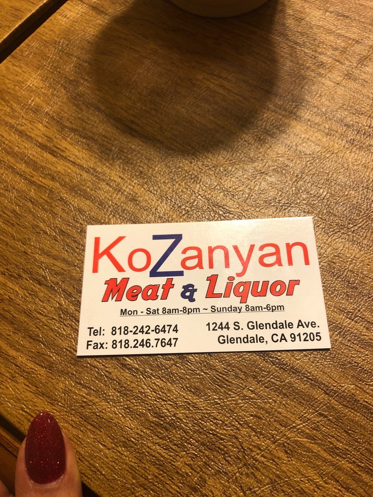 Kozanyan Meat & Liquor in Glendale, CA